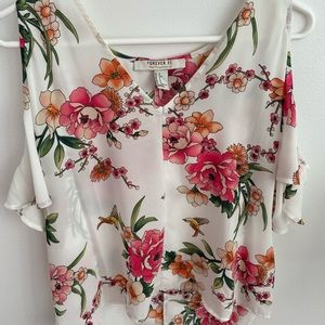 Forever 21 cold shoulder top